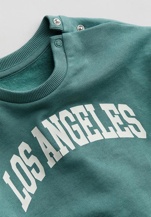 H&M - Text-print cotton sweatshirt - green