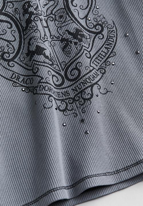 H&M - Ribbed t-shirt - grey