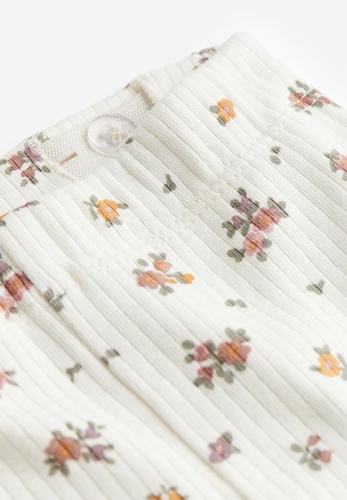 H&M - 2-Piece cotton set - light denim blue floral