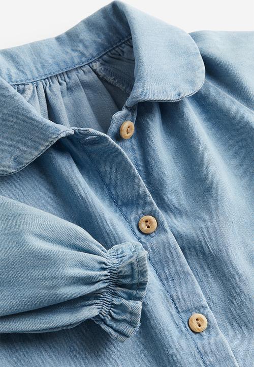 H&M - 2-Piece cotton set - light denim blue floral