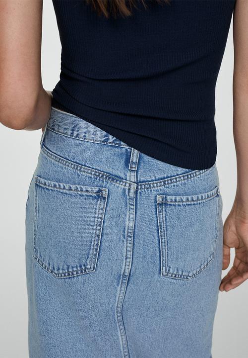 MANGO - Skirt Soleil - Open Blue