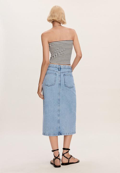 MANGO - Skirt Soleil - Open Blue
