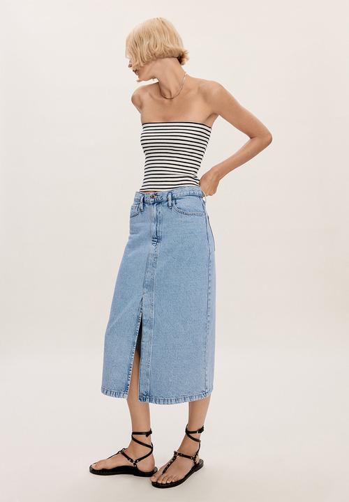 MANGO - Skirt Soleil - Open Blue