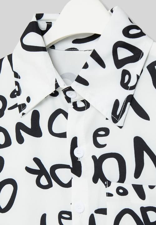Pop Candy - Printed shirt - black & white