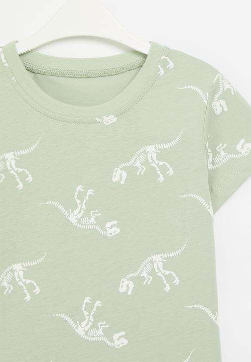 Pop Candy - Printed tee - sage green