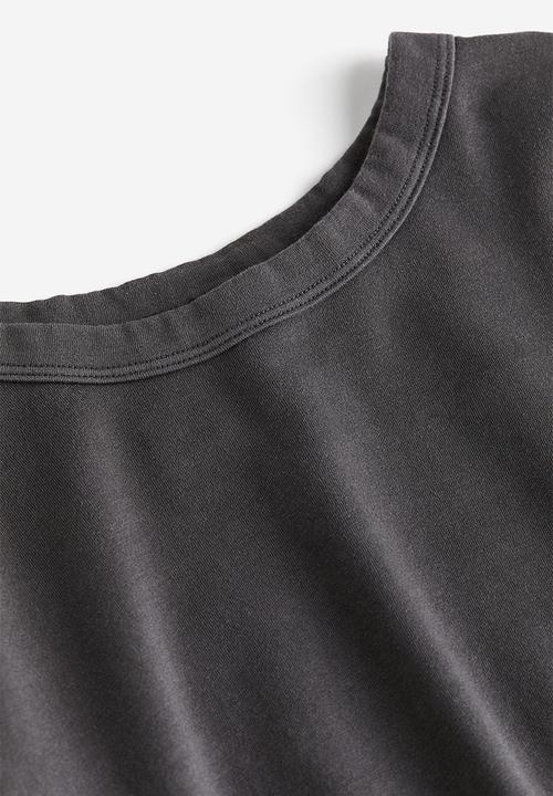 H&M - Long-sleeved top - dark grey