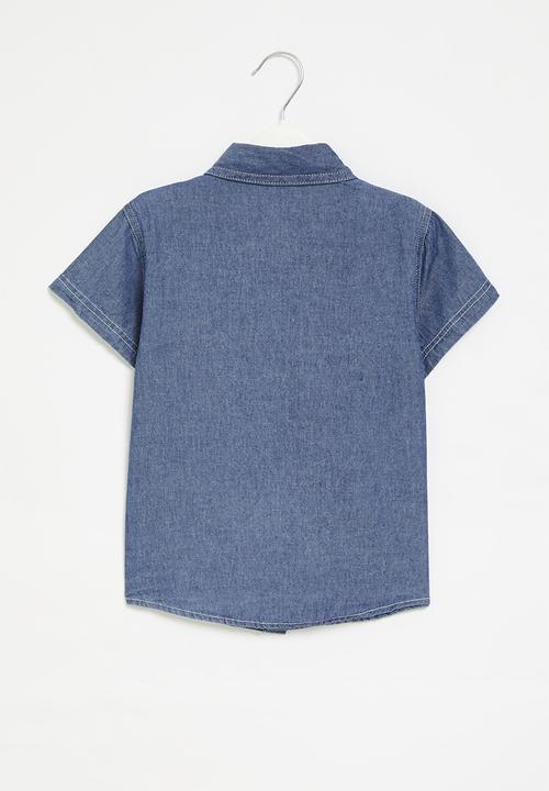 Pop Candy - Denim shirt - blue