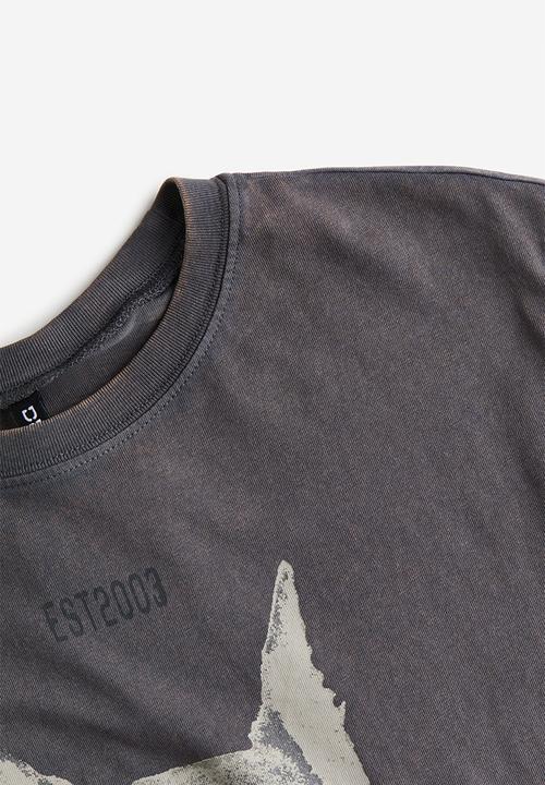 H&M - Oversized t-shirt - dark grey & boston