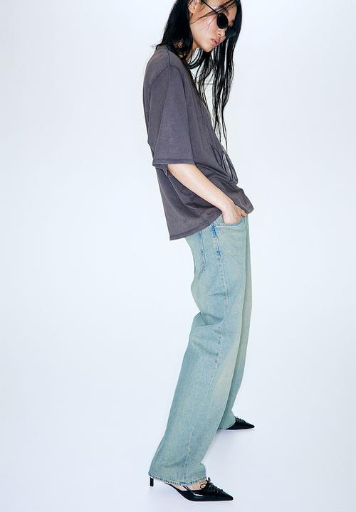 H&M - Oversized t-shirt - dark grey & boston