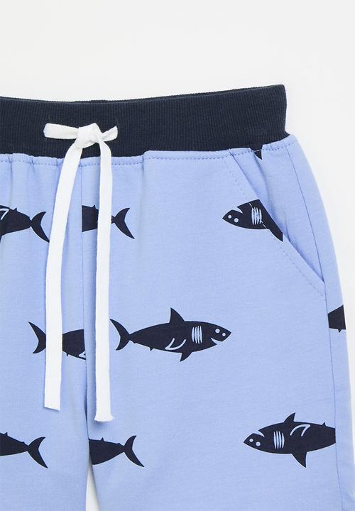 Pop Candy - Printed shorts - light blue & dark blue