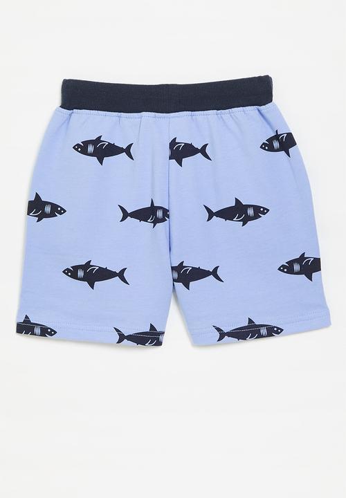 Pop Candy - Printed shorts - light blue & dark blue