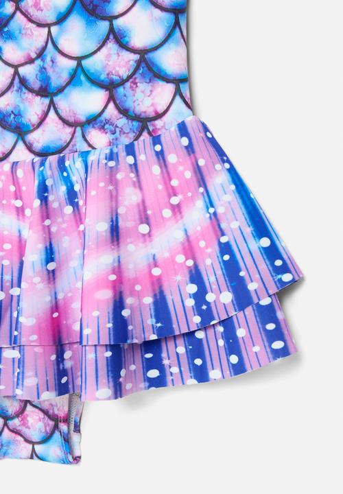 Pop Candy - Frilled swimsuit - purple
