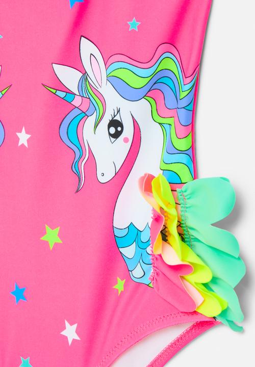Pop Candy - Unicorn print swim suit - pink