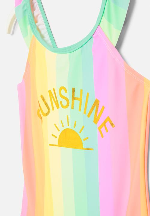 Pop Candy - Tie dye one piece swimsuit - multi