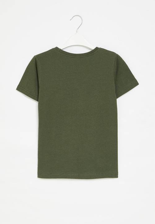 Pop Candy - Printed tee - olive green