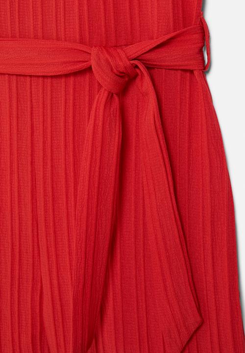 Pop Candy - Frilled jumpsuit - red