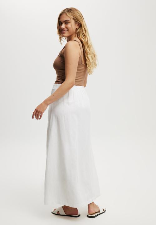 Cotton On - Haven Maxi A-Line Skirt - White