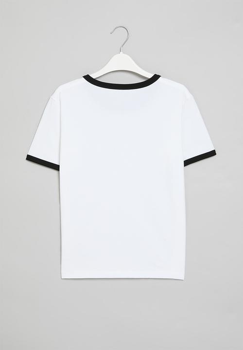 Pop Candy - Contrast tee - black & white