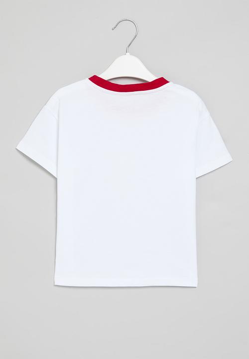 Pop Candy - Floral print tee - white