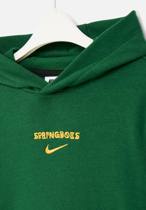 Nike - Springbok Y Nk Hoodie Po Ft - Gorge Green/University Gold