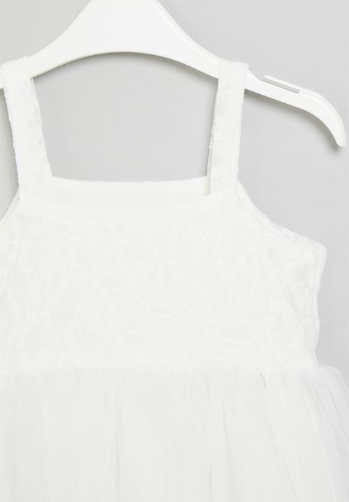 Pop Candy - Cami mesh dress - white