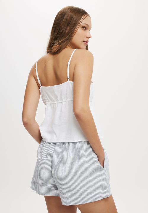 Cotton On - Haven Short - Gigi Stripe Elemental Blue