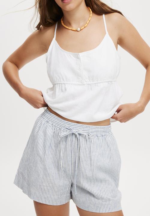 Cotton On - Haven Short - Gigi Stripe Elemental Blue