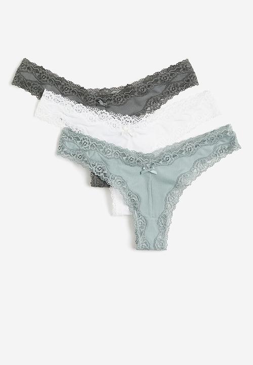 H&M - 3-pack brazilian briefs - multi 