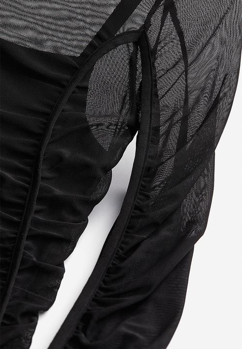 H&M - Gathered bodycon dress - black
