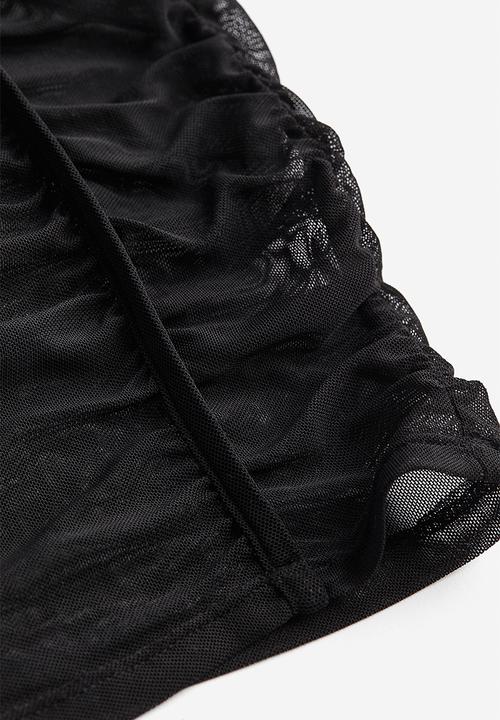 H&M - Gathered bodycon dress - black