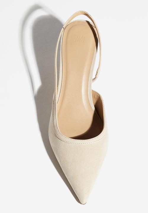 H&M - Slingback court shoes - light beige