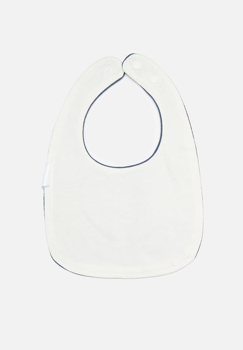 Pop Candy - 2 Pack bib set - blue & white