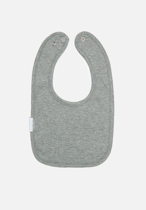 Pop Candy - 2 Pack bib set - light blue & grey
