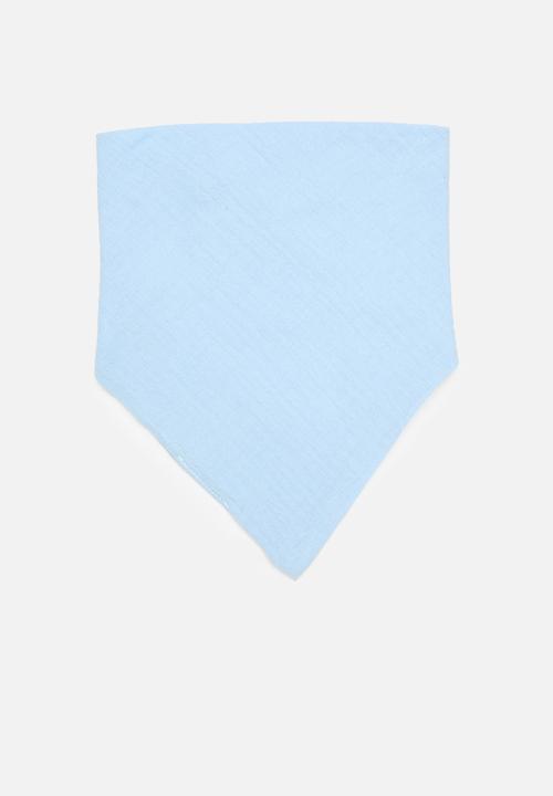Pop Candy - 2 Pack bib set - light blue & white