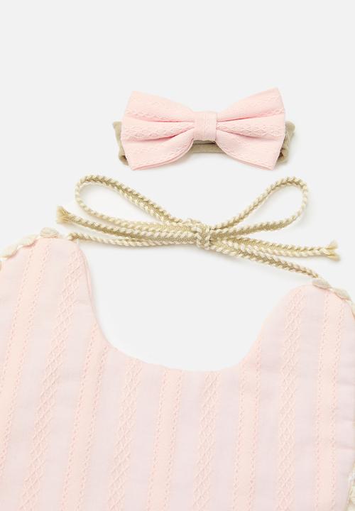 Pop Candy - Bib and hair band set - pink