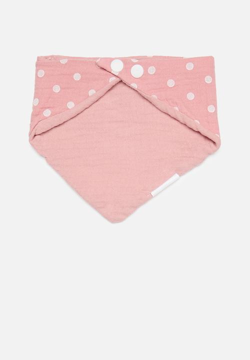 Pop Candy - Printed bib and hair band set - pink