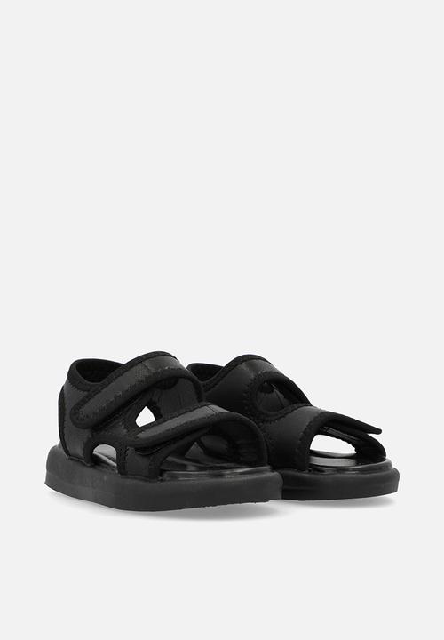 Pop Candy - Twin velcro starp sandals - black