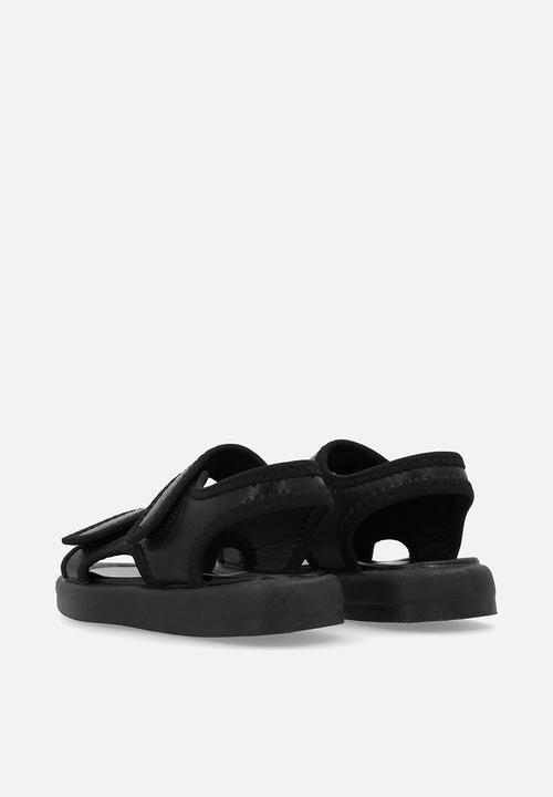 Pop Candy - Twin velcro starp sandals - black