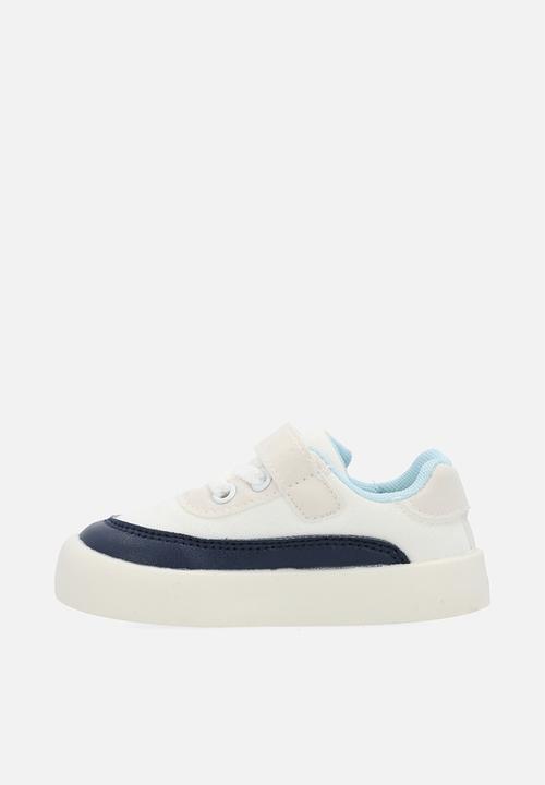 Pop Candy - Colour block sneakers-white & blue