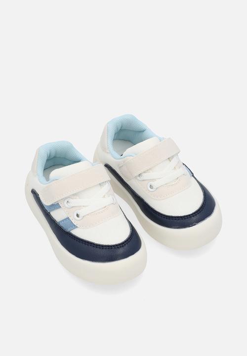 Pop Candy - Colour block sneakers-white & blue