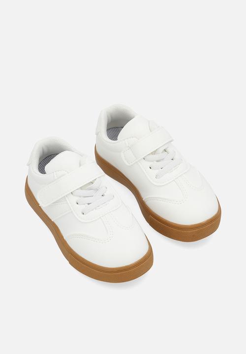 Pop Candy - velcro/lace up sneakers - white