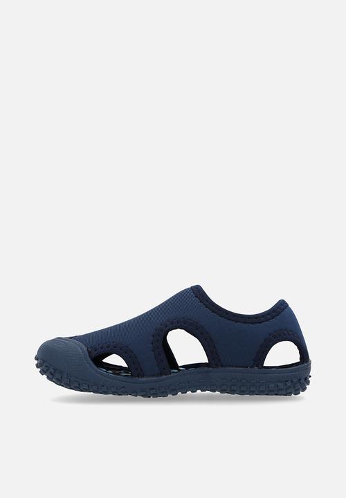 Pop Candy - adjustable fastener slip on sandals - blue