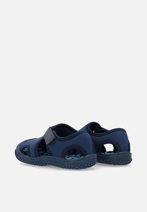 Pop Candy - adjustable fastener slip on sandals - blue