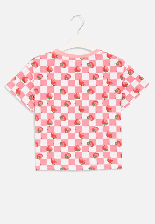 Pop Candy - Checker board tee - pink