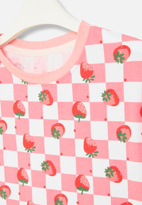 Pop Candy - Checker board tee - pink