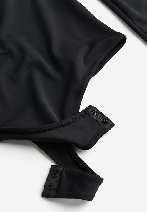 H&M - Jersey thong body - black