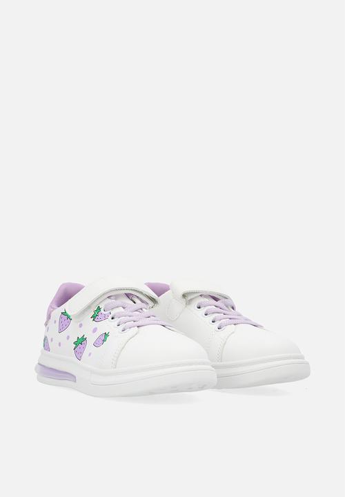 Pop Candy - Printed sneakers-purple & white