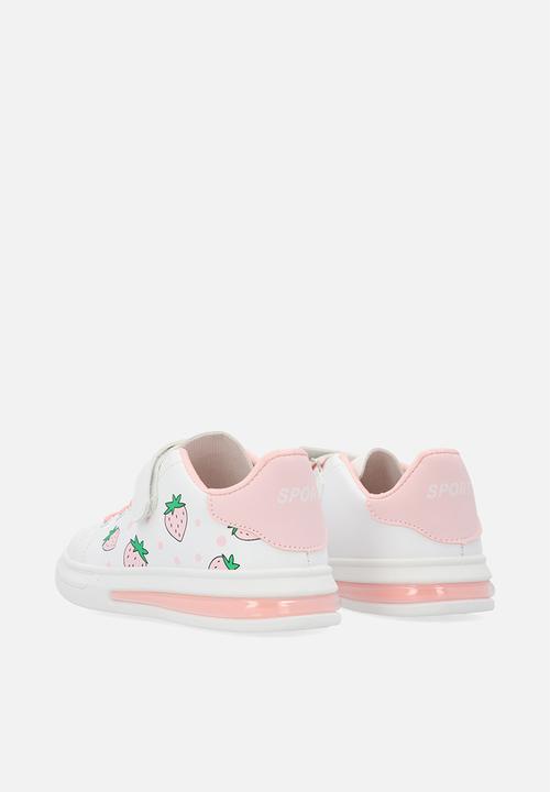 Pop Candy - Printed sneakers - orange & white