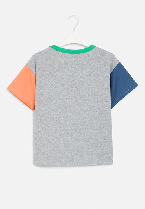 Pop Candy - Colour block tee - multi