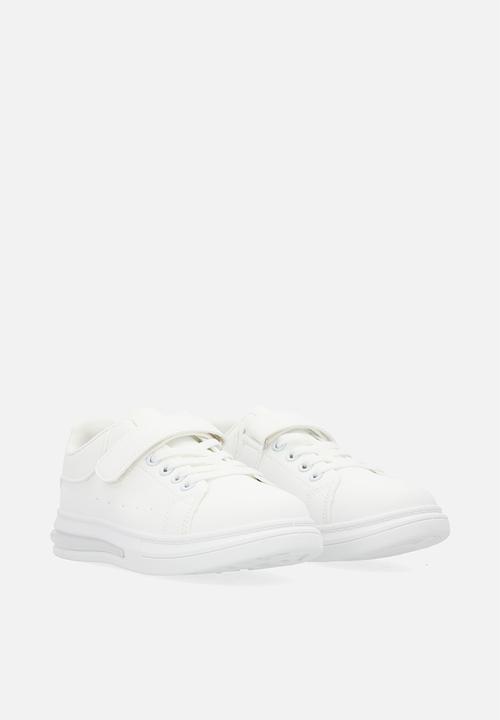 Pop Candy - Lace/velcro sneakersn - white